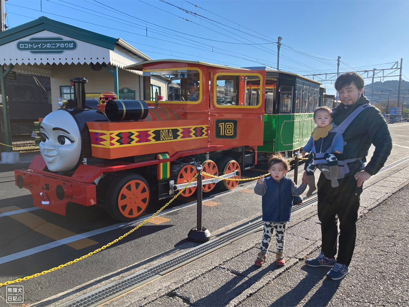 小倅と大井川鉄道のトーマス号