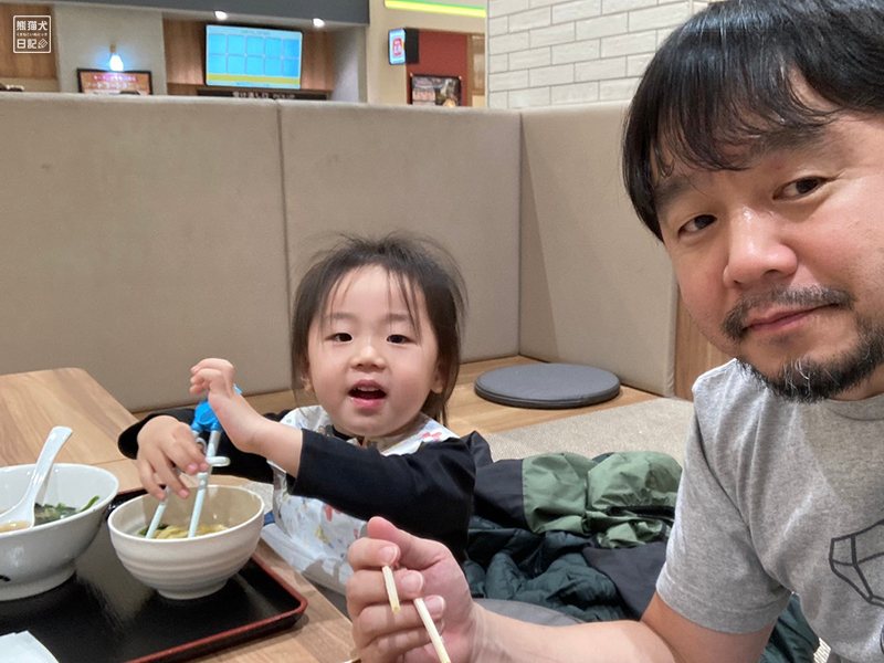 小倅と子供ラーメン