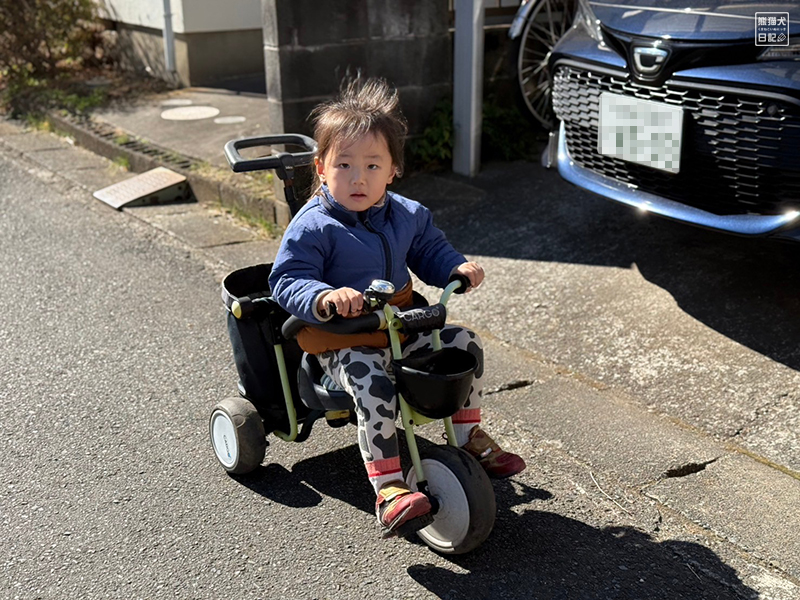 小倅と三輪車