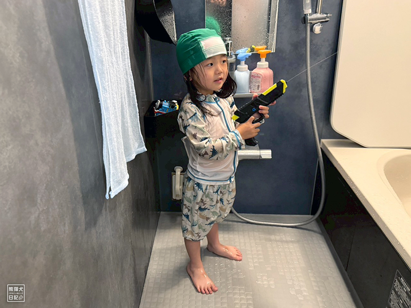 小倅の初めての水着