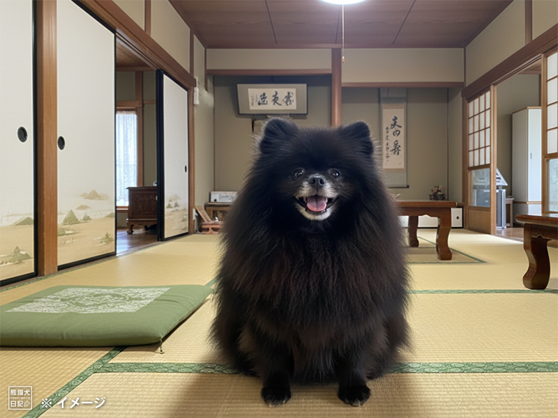 黒ポメラニアン志熊