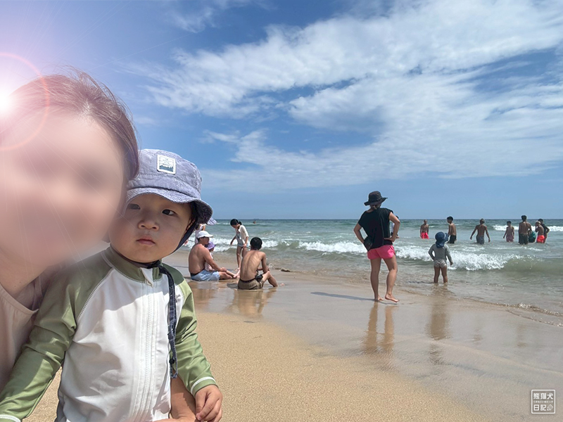 人生初の海水浴