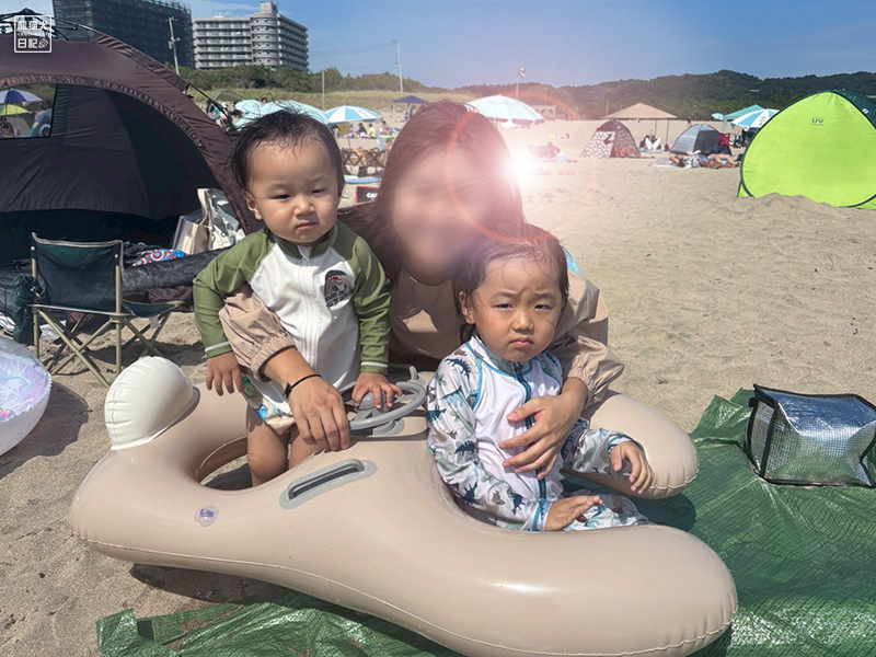 人生初の海水浴
