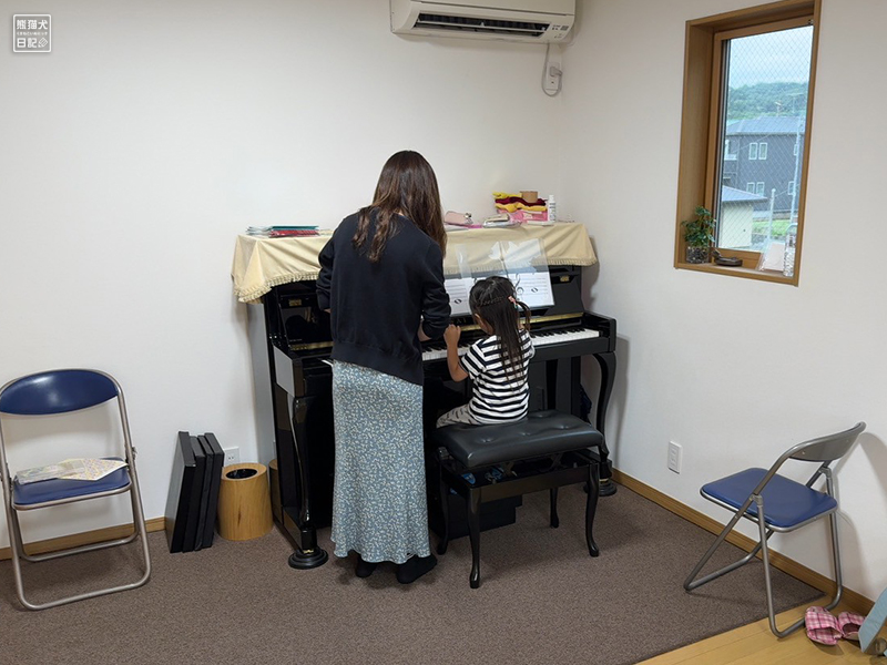 小倅のピアノレッスン