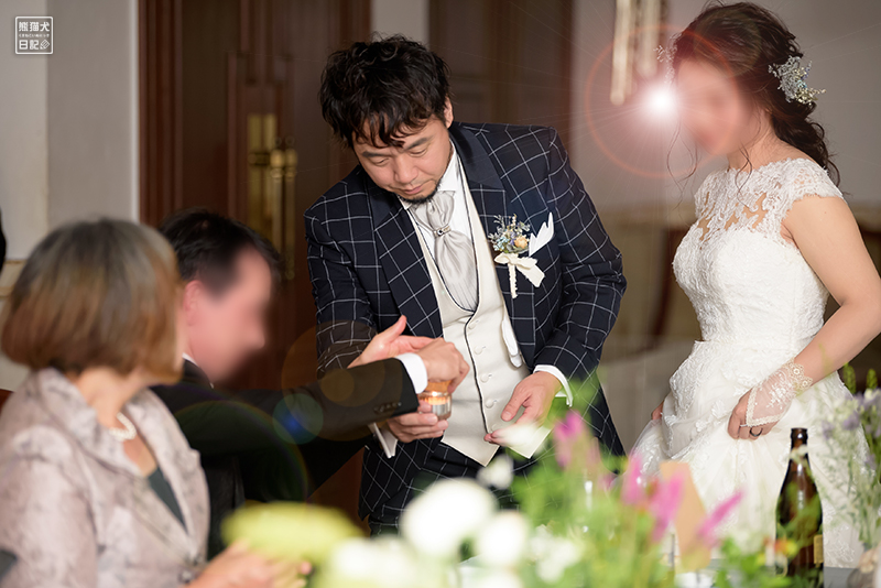 嫁女房との犬連れ結婚式