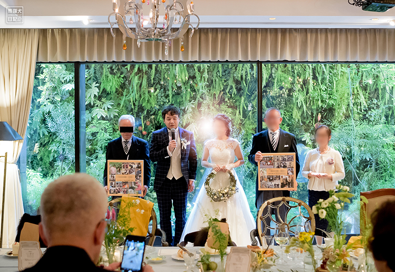 嫁女房との犬連れ結婚式
