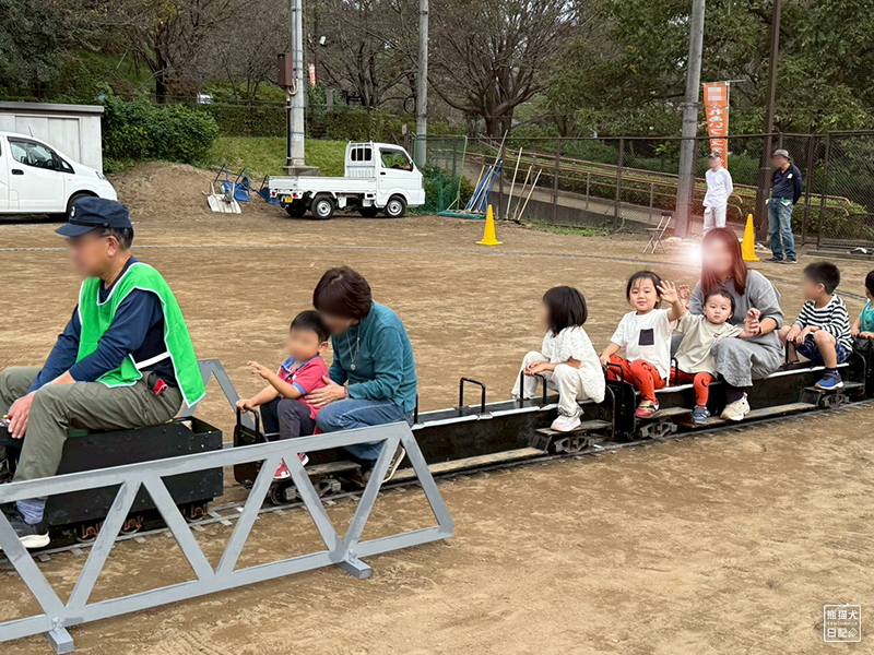 小童と小倅のミニSL乗車