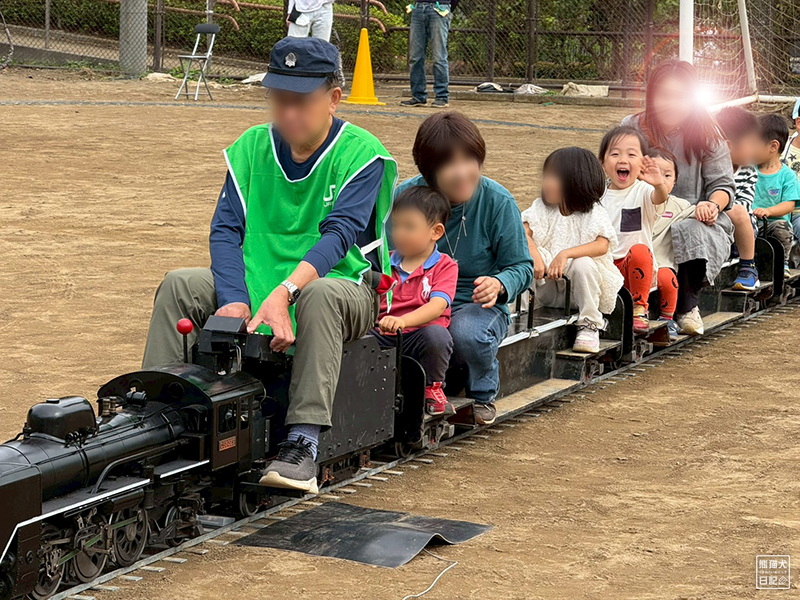 小童と小倅のミニSL乗車