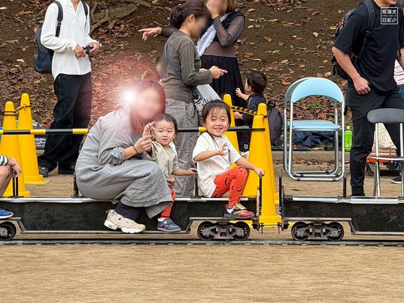 小童と小倅のミニSL乗車