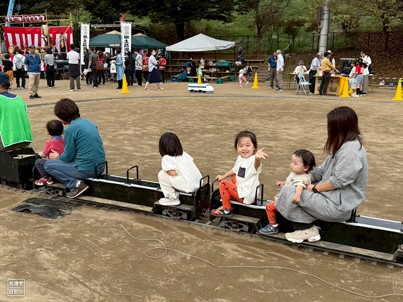 小童と小倅のミニSL乗車