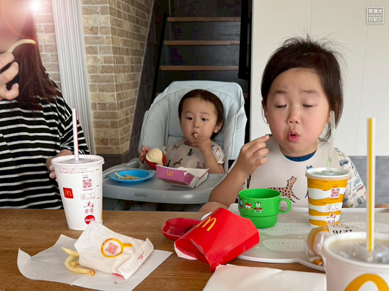 マクドナルド好きな子供たち